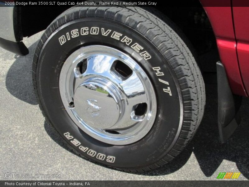 Flame Red / Medium Slate Gray 2008 Dodge Ram 3500 SLT Quad Cab 4x4 Dually