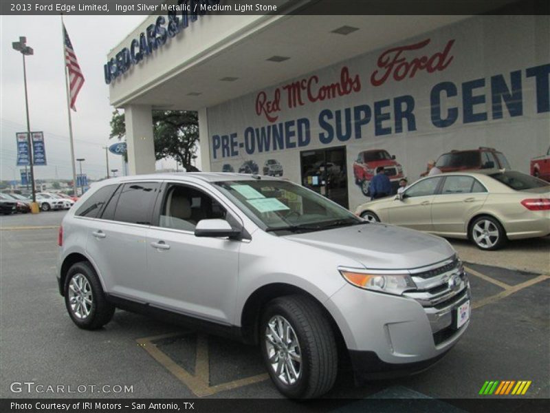 Ingot Silver Metallic / Medium Light Stone 2013 Ford Edge Limited
