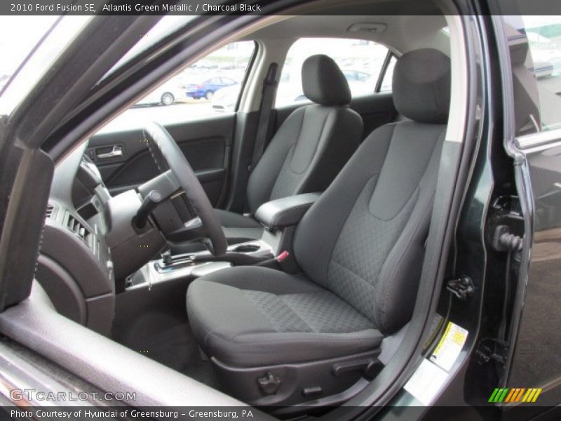 Atlantis Green Metallic / Charcoal Black 2010 Ford Fusion SE