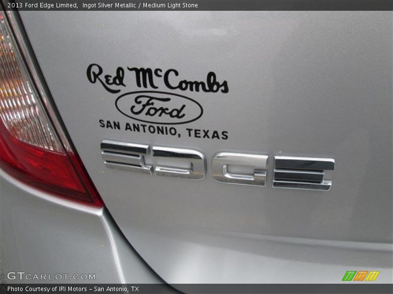 Ingot Silver Metallic / Medium Light Stone 2013 Ford Edge Limited