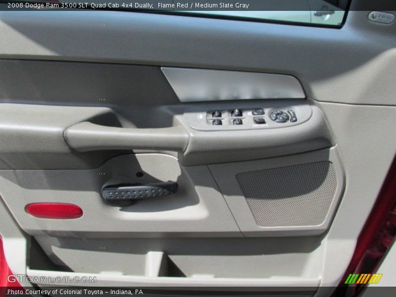 Flame Red / Medium Slate Gray 2008 Dodge Ram 3500 SLT Quad Cab 4x4 Dually