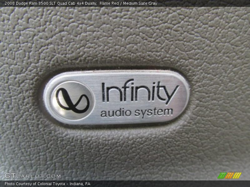Flame Red / Medium Slate Gray 2008 Dodge Ram 3500 SLT Quad Cab 4x4 Dually