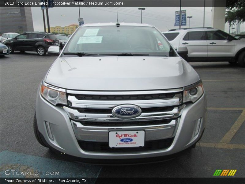 Ingot Silver Metallic / Medium Light Stone 2013 Ford Edge Limited