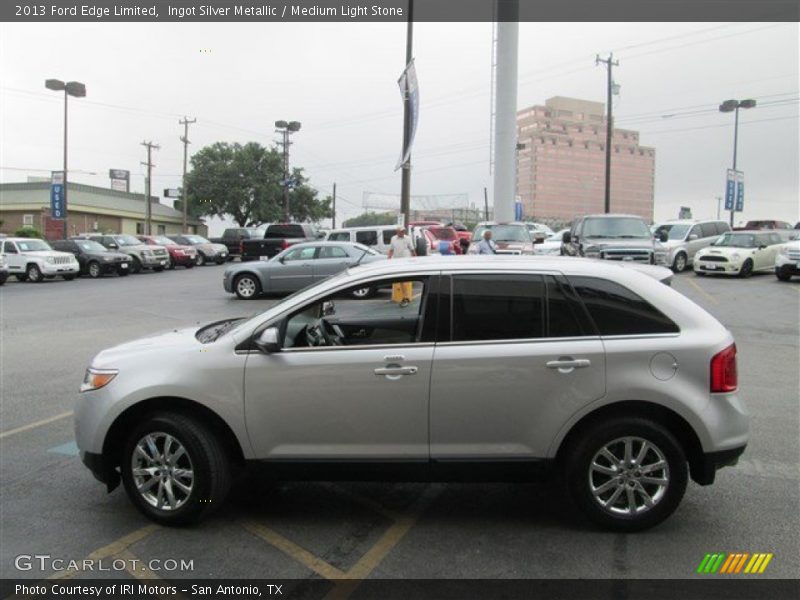 Ingot Silver Metallic / Medium Light Stone 2013 Ford Edge Limited