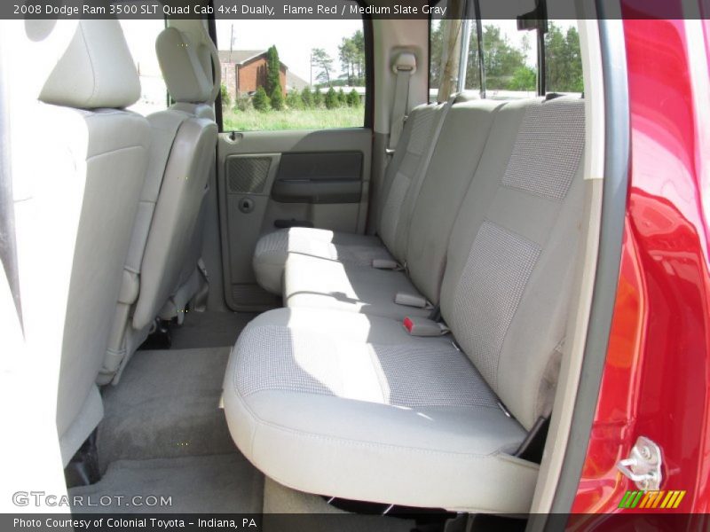 Flame Red / Medium Slate Gray 2008 Dodge Ram 3500 SLT Quad Cab 4x4 Dually