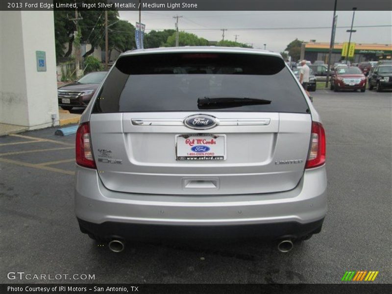 Ingot Silver Metallic / Medium Light Stone 2013 Ford Edge Limited