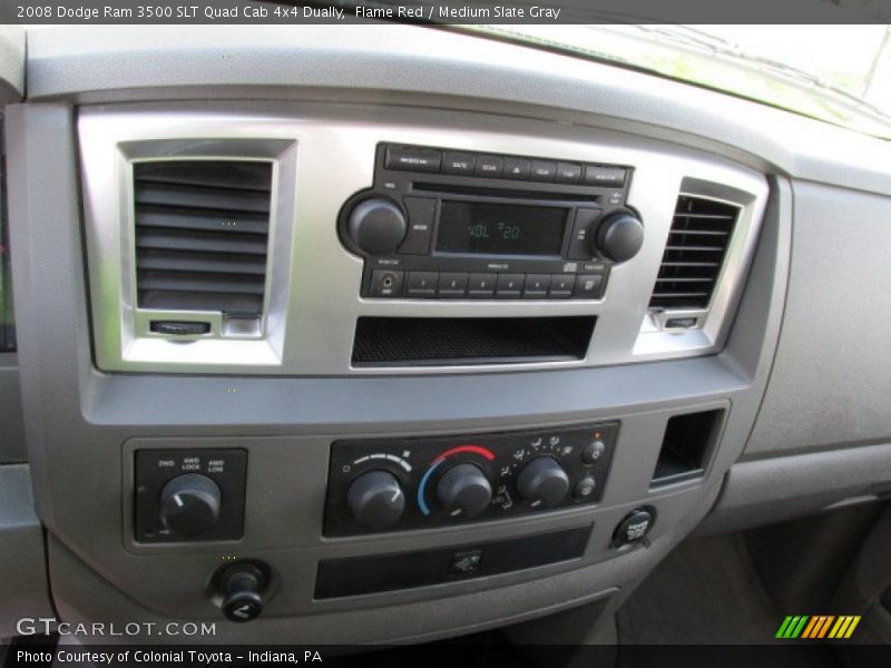 Flame Red / Medium Slate Gray 2008 Dodge Ram 3500 SLT Quad Cab 4x4 Dually