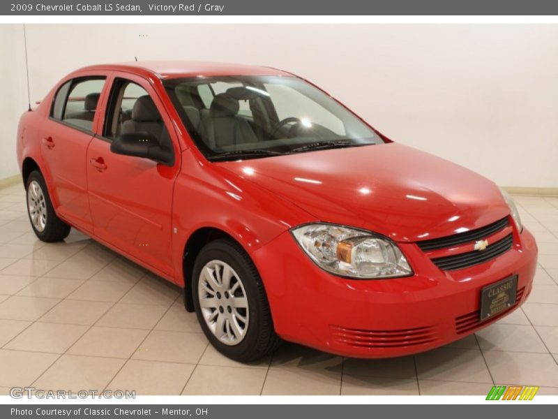 Victory Red / Gray 2009 Chevrolet Cobalt LS Sedan