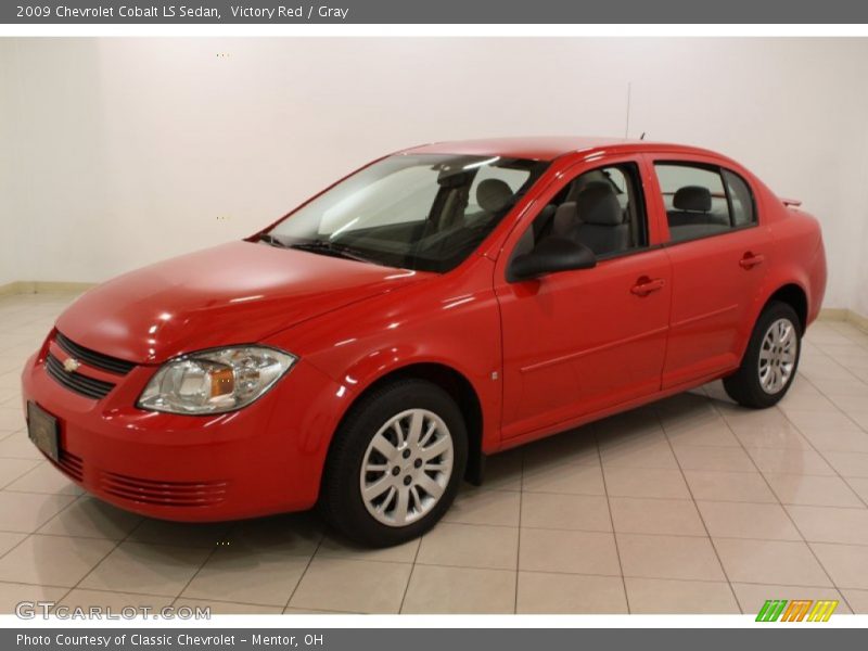 Victory Red / Gray 2009 Chevrolet Cobalt LS Sedan