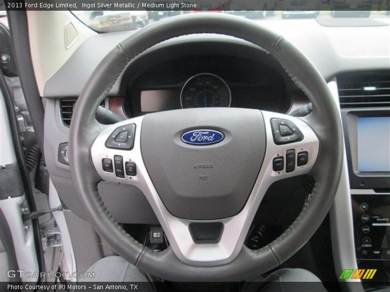 Ingot Silver Metallic / Medium Light Stone 2013 Ford Edge Limited