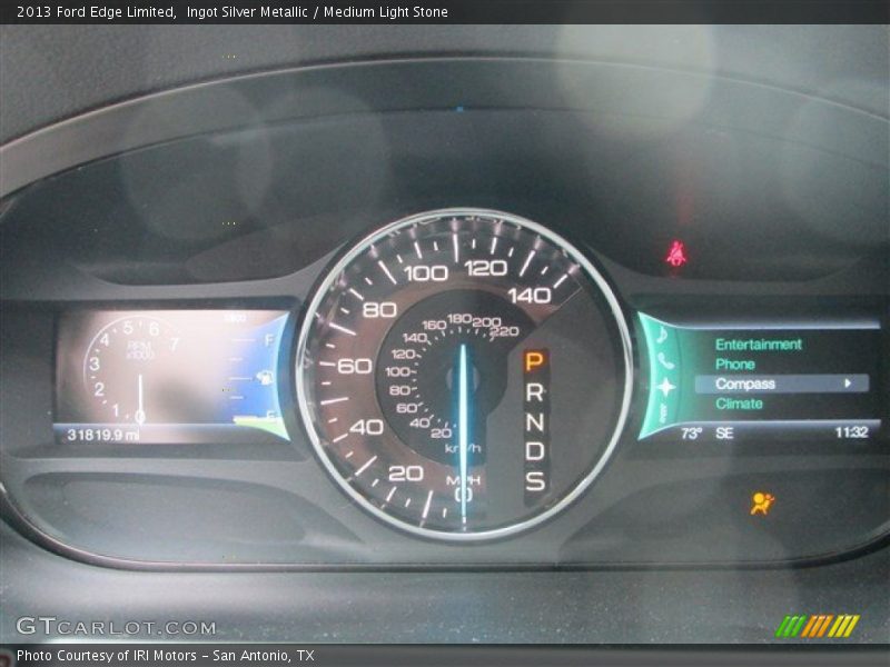 Ingot Silver Metallic / Medium Light Stone 2013 Ford Edge Limited