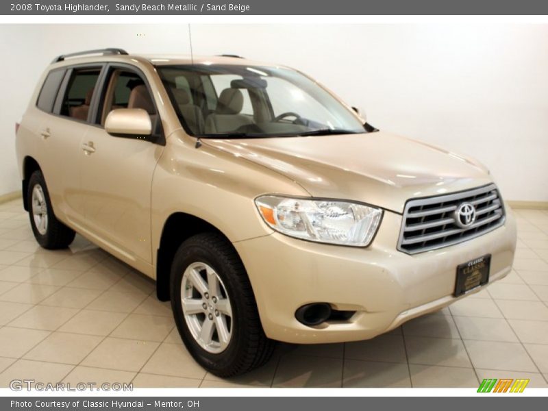 Sandy Beach Metallic / Sand Beige 2008 Toyota Highlander