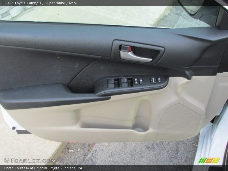 Super White / Ivory 2012 Toyota Camry LE