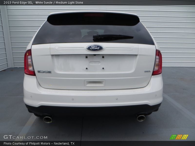 White Suede / Medium Light Stone 2013 Ford Edge SEL