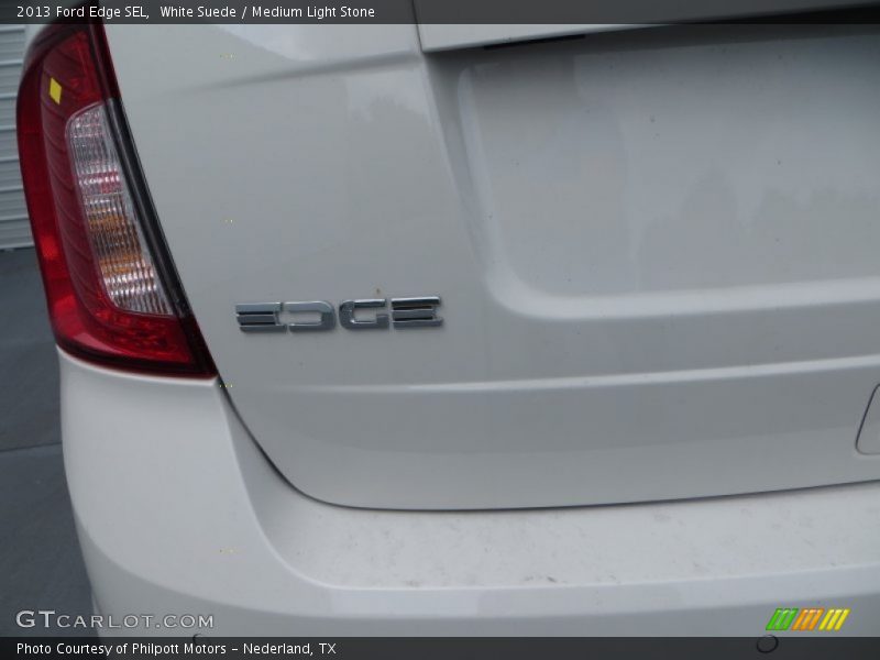 White Suede / Medium Light Stone 2013 Ford Edge SEL