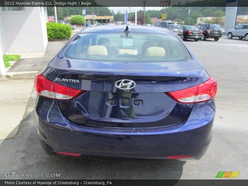 Indigo Night / Beige 2013 Hyundai Elantra GLS