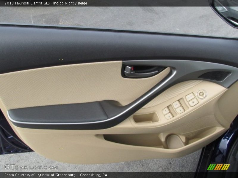 Indigo Night / Beige 2013 Hyundai Elantra GLS
