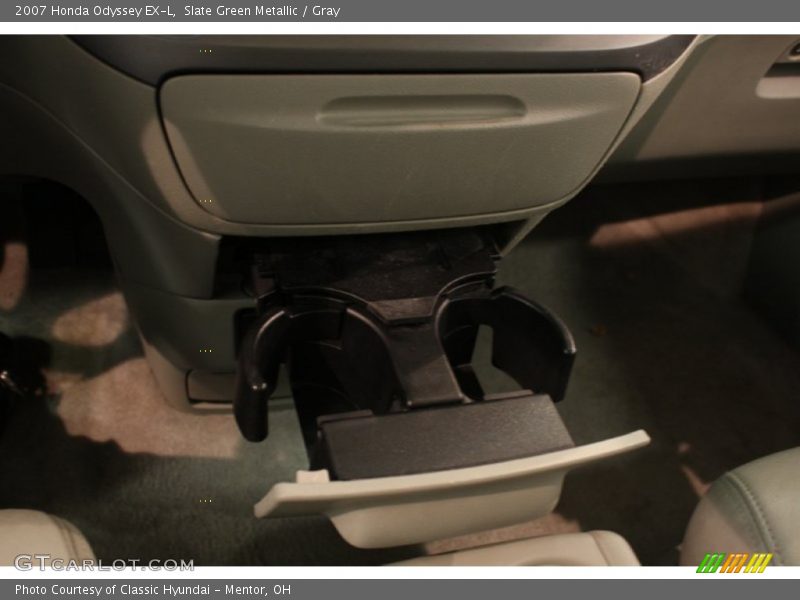 Slate Green Metallic / Gray 2007 Honda Odyssey EX-L