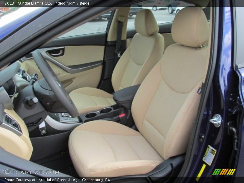 Indigo Night / Beige 2013 Hyundai Elantra GLS