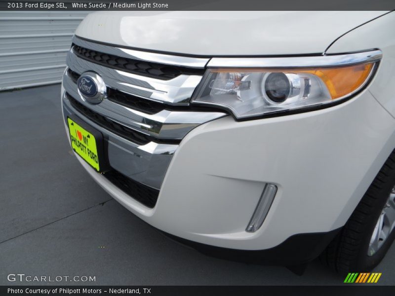 White Suede / Medium Light Stone 2013 Ford Edge SEL