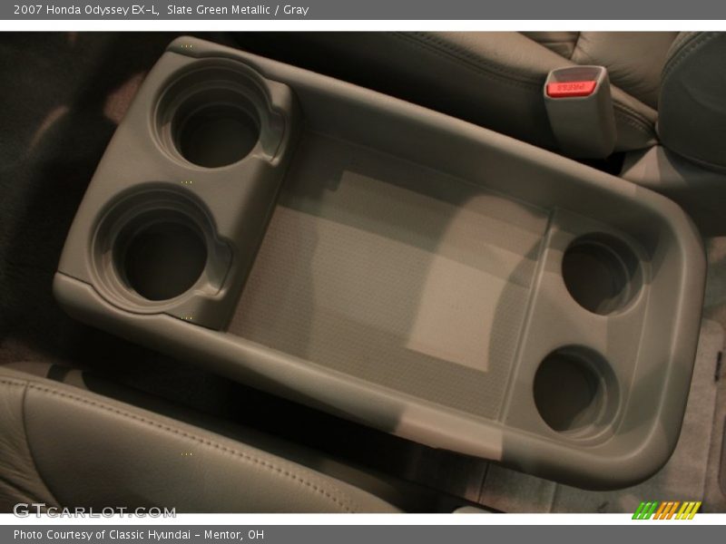 Slate Green Metallic / Gray 2007 Honda Odyssey EX-L