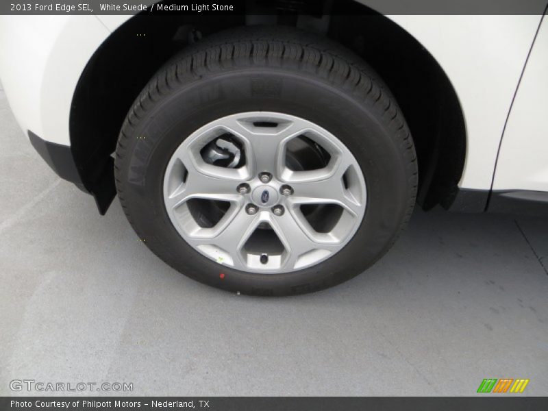 White Suede / Medium Light Stone 2013 Ford Edge SEL