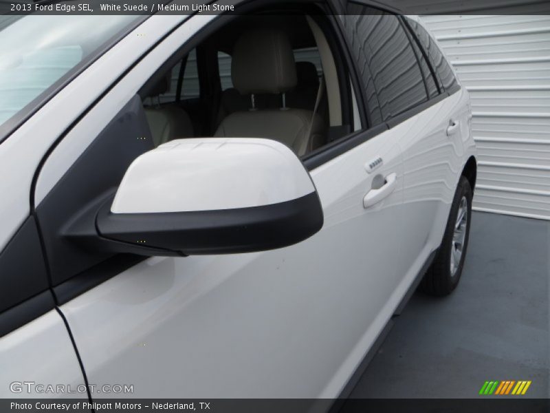 White Suede / Medium Light Stone 2013 Ford Edge SEL