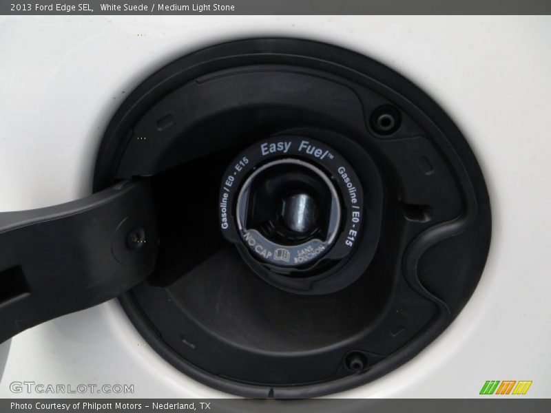 White Suede / Medium Light Stone 2013 Ford Edge SEL