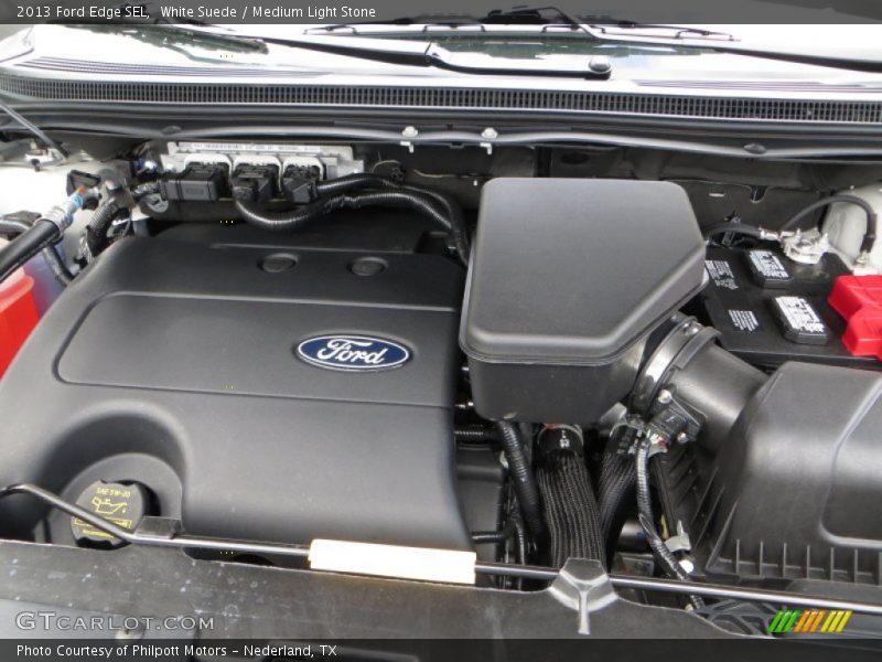 White Suede / Medium Light Stone 2013 Ford Edge SEL
