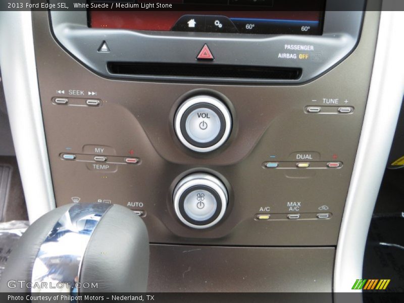 White Suede / Medium Light Stone 2013 Ford Edge SEL