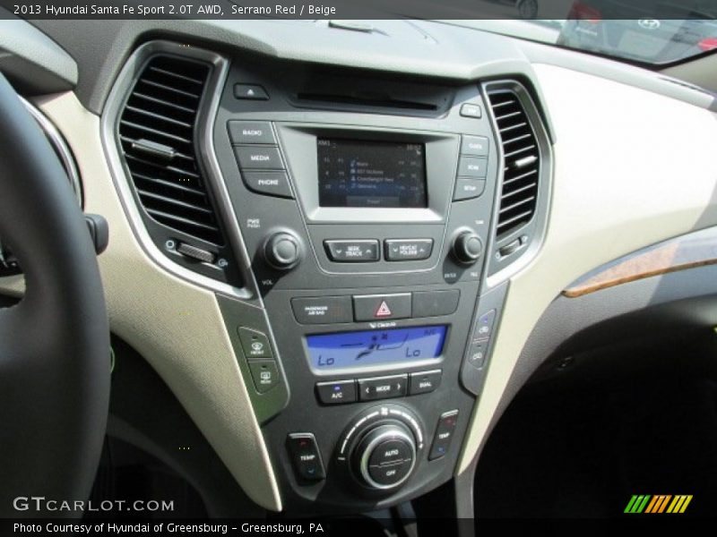 Serrano Red / Beige 2013 Hyundai Santa Fe Sport 2.0T AWD