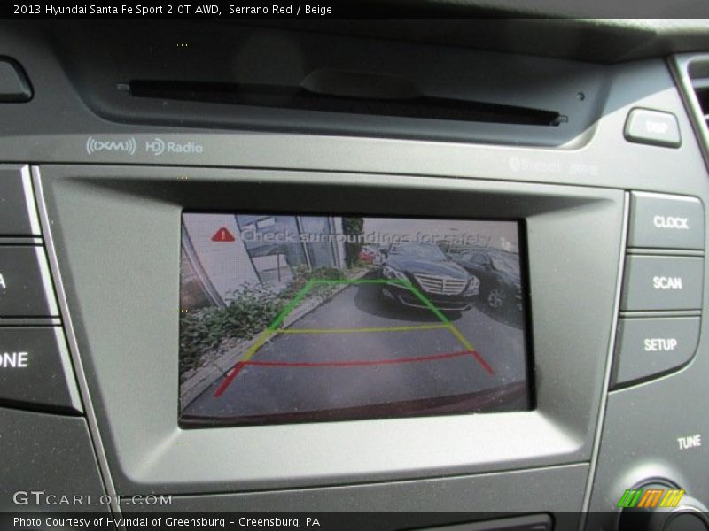 Serrano Red / Beige 2013 Hyundai Santa Fe Sport 2.0T AWD