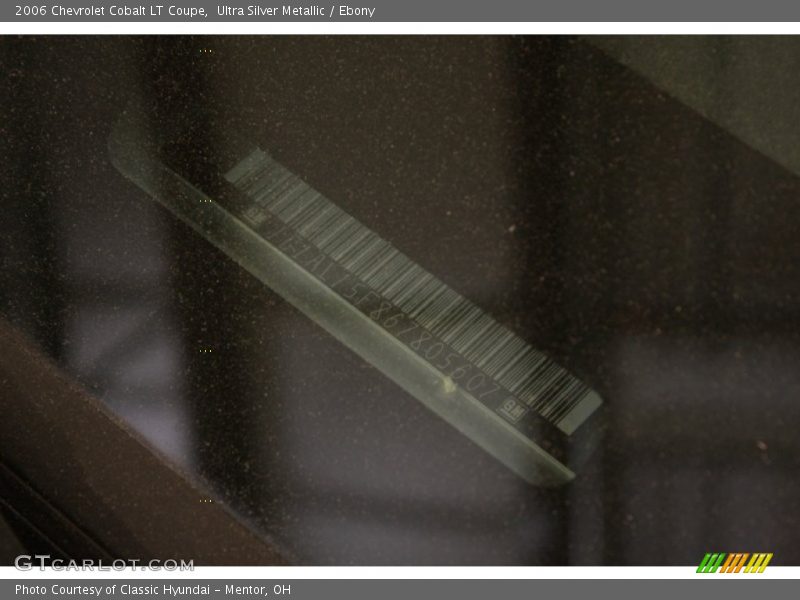 Ultra Silver Metallic / Ebony 2006 Chevrolet Cobalt LT Coupe