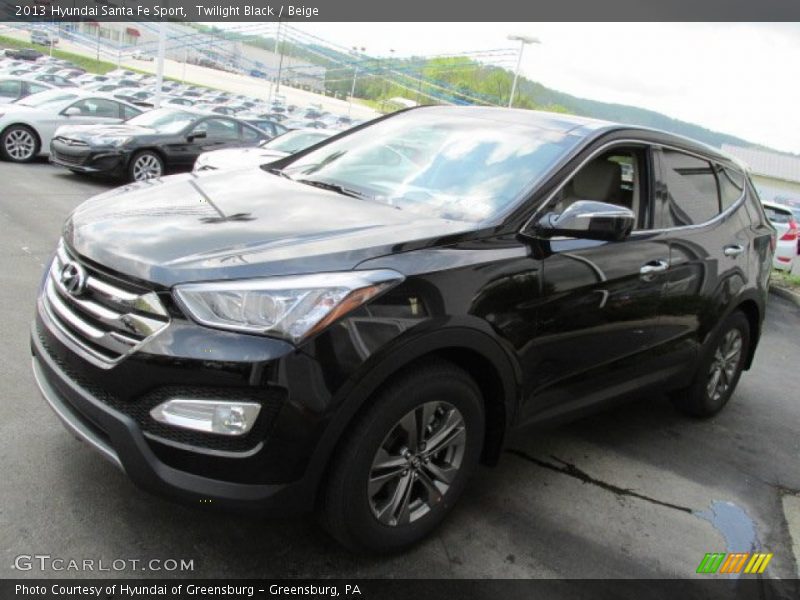 Twilight Black / Beige 2013 Hyundai Santa Fe Sport