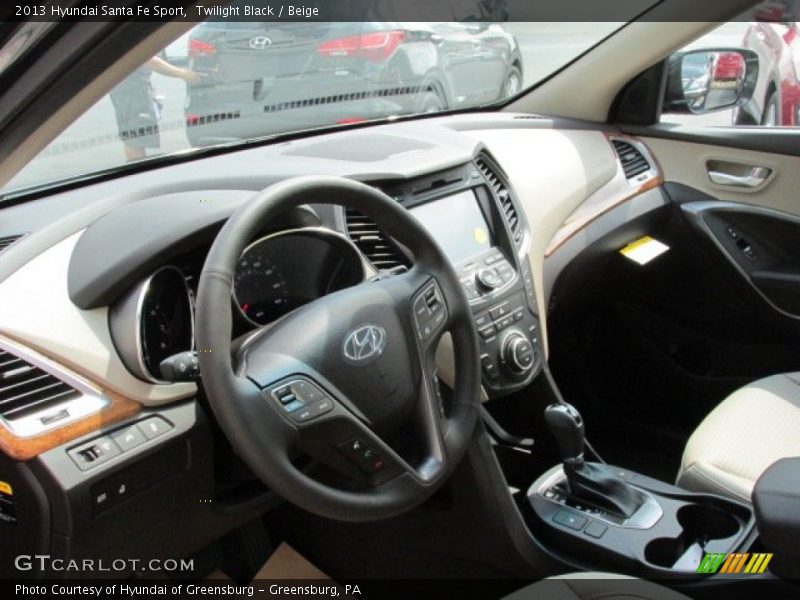 Twilight Black / Beige 2013 Hyundai Santa Fe Sport