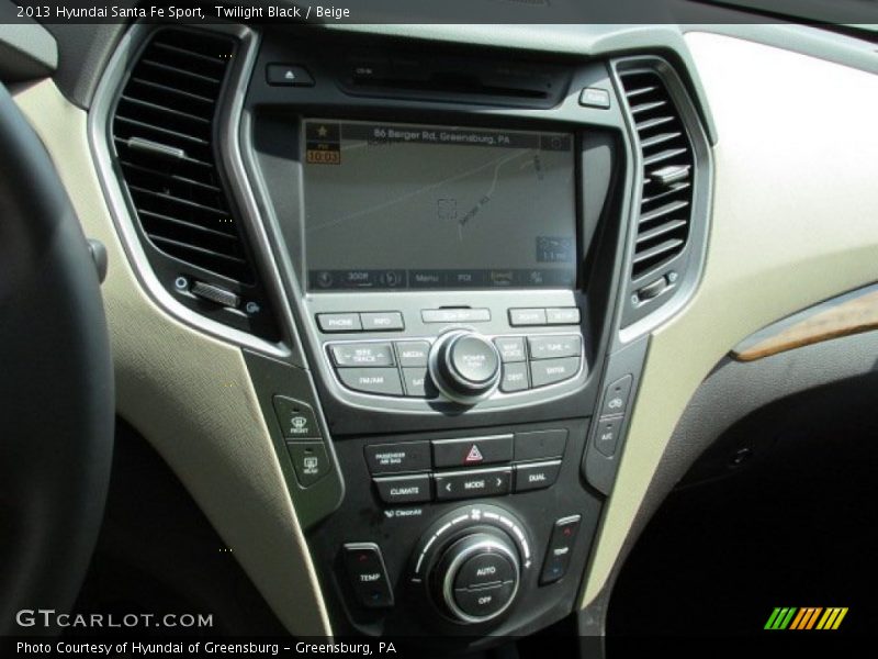 Twilight Black / Beige 2013 Hyundai Santa Fe Sport