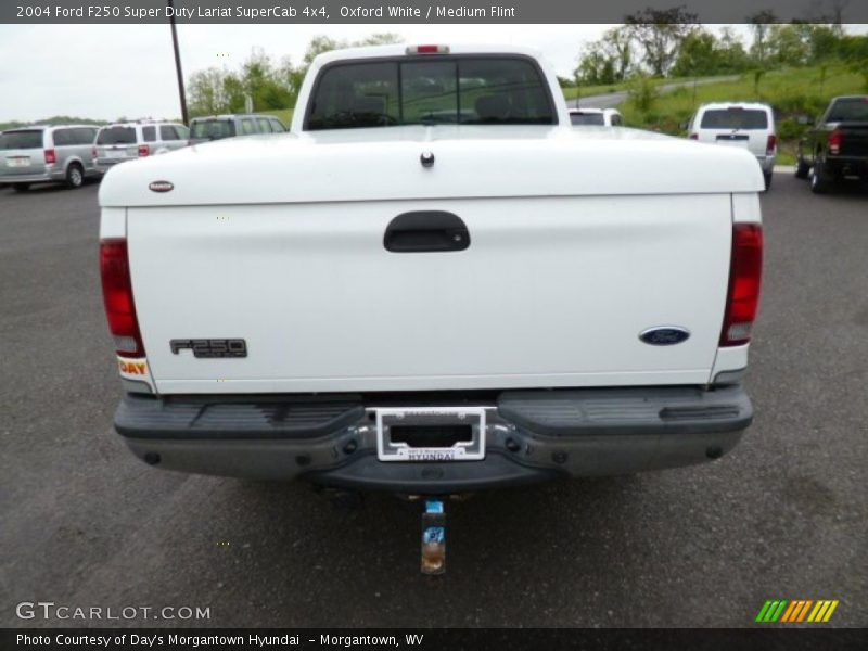 Oxford White / Medium Flint 2004 Ford F250 Super Duty Lariat SuperCab 4x4