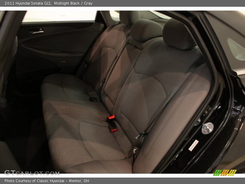 Midnight Black / Gray 2011 Hyundai Sonata GLS