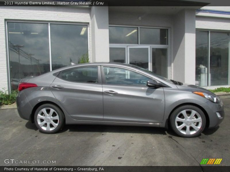 Harbor Gray Metallic / Gray 2013 Hyundai Elantra Limited