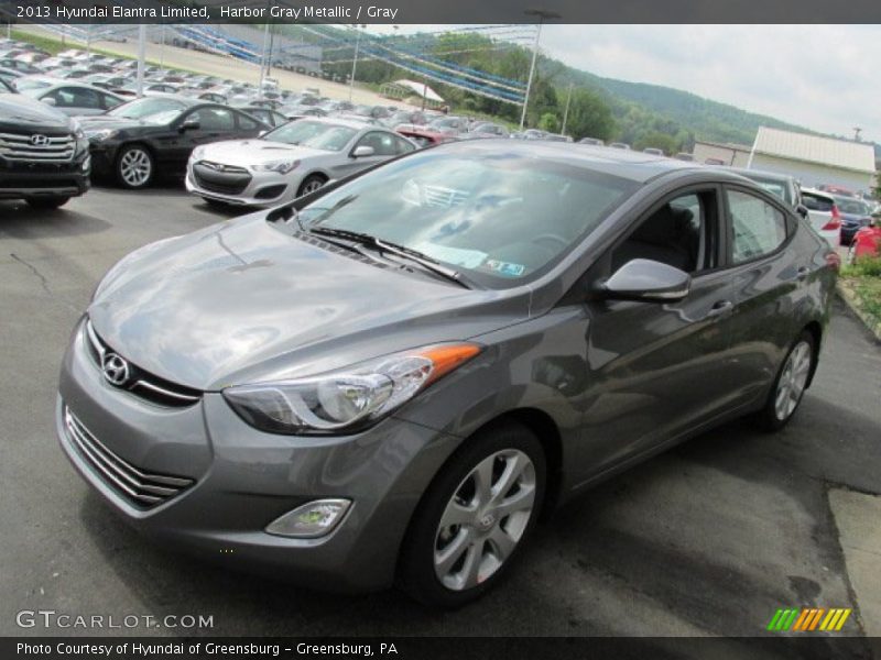 Harbor Gray Metallic / Gray 2013 Hyundai Elantra Limited