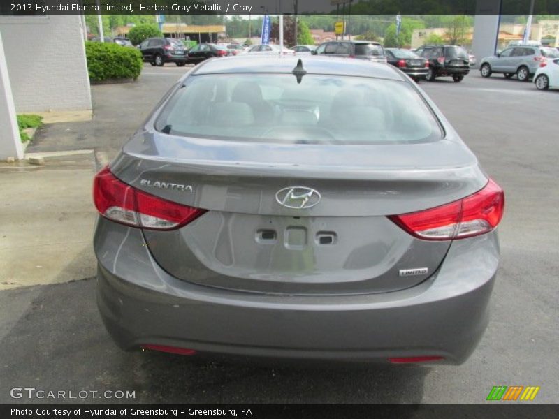 Harbor Gray Metallic / Gray 2013 Hyundai Elantra Limited