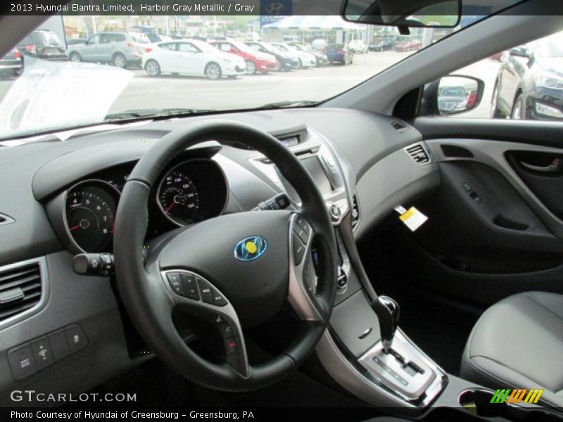 Harbor Gray Metallic / Gray 2013 Hyundai Elantra Limited
