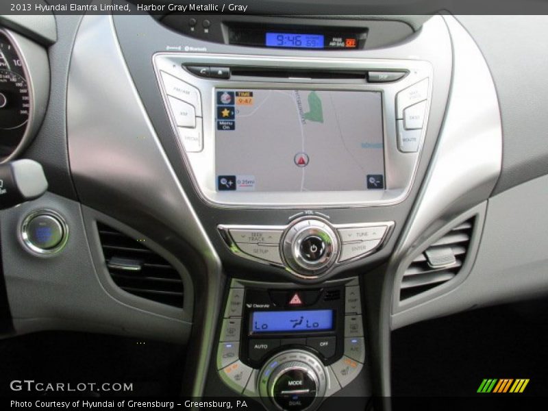 Harbor Gray Metallic / Gray 2013 Hyundai Elantra Limited
