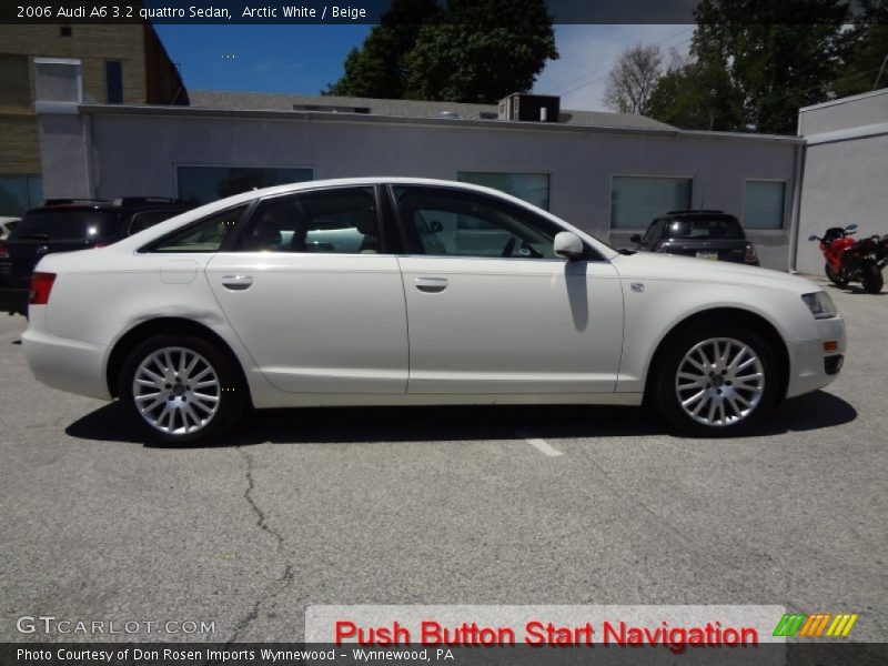 Arctic White / Beige 2006 Audi A6 3.2 quattro Sedan