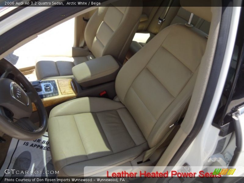 Arctic White / Beige 2006 Audi A6 3.2 quattro Sedan