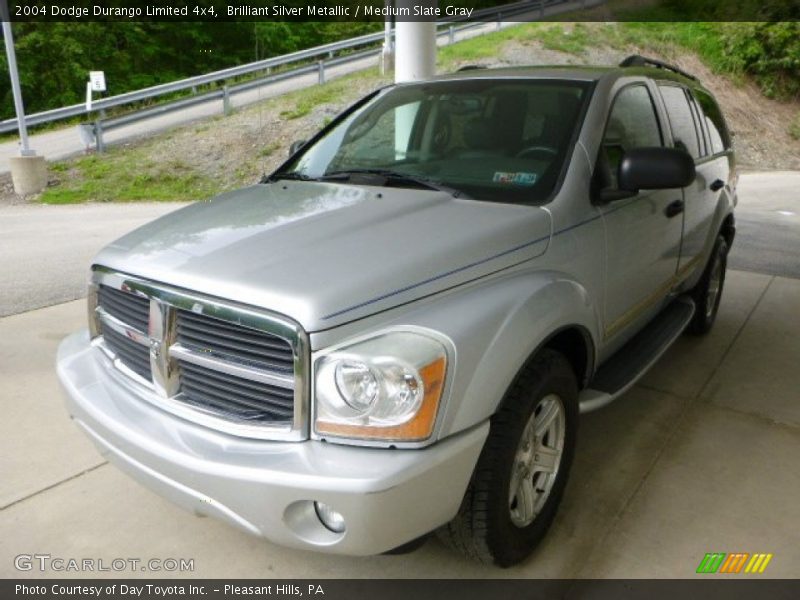 Brilliant Silver Metallic / Medium Slate Gray 2004 Dodge Durango Limited 4x4