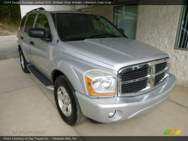 Brilliant Silver Metallic / Medium Slate Gray 2004 Dodge Durango Limited 4x4