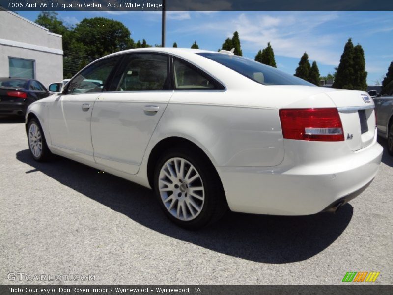 Arctic White / Beige 2006 Audi A6 3.2 quattro Sedan