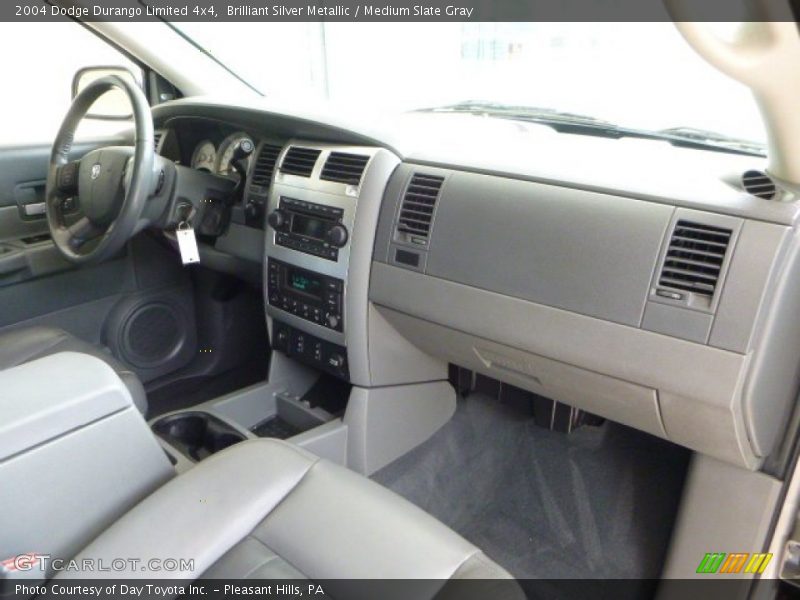 Brilliant Silver Metallic / Medium Slate Gray 2004 Dodge Durango Limited 4x4