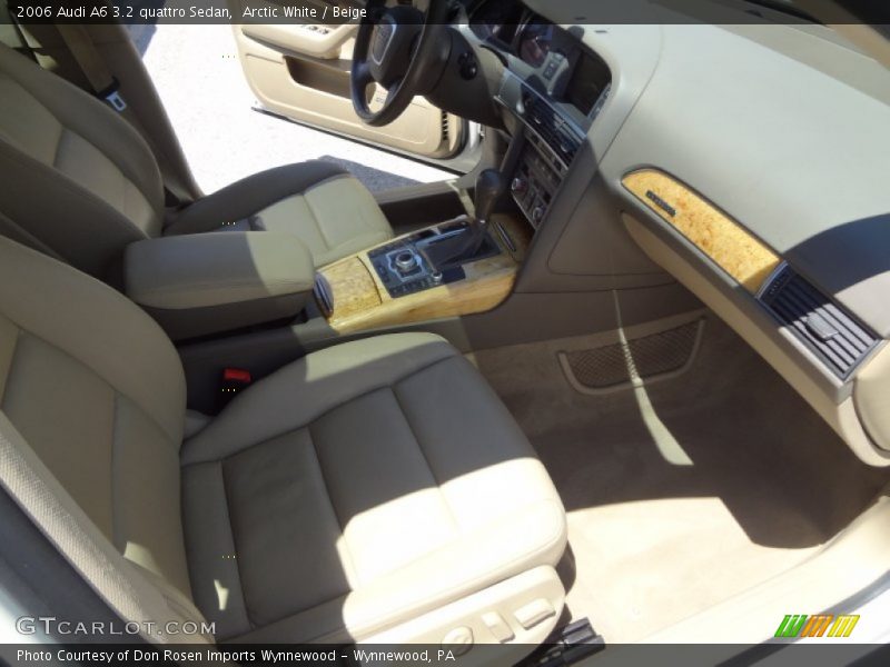 Arctic White / Beige 2006 Audi A6 3.2 quattro Sedan